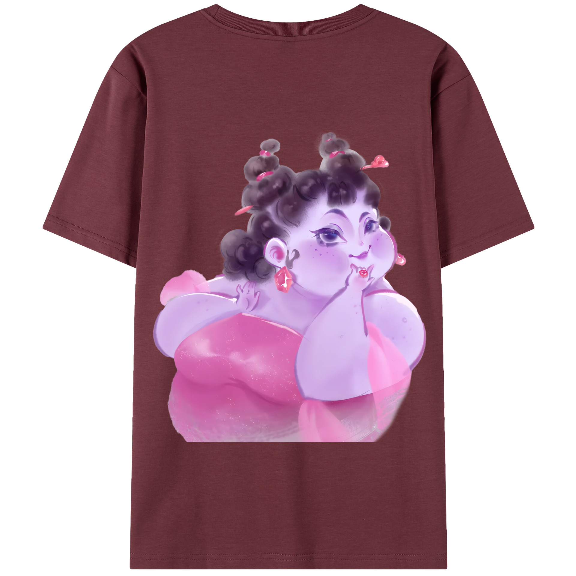 （画像用） Ne Zha 2 ナタ 魔童の大暴れ 綿100％半袖Tシャツ（背面プリント）
